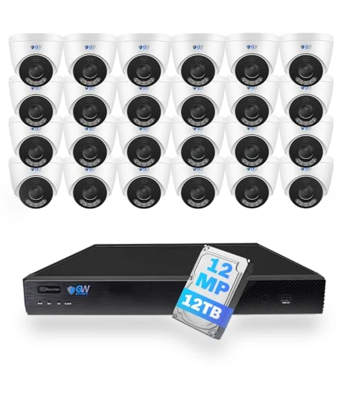 32 Channel UltraHD 12MP 6K PoE Security Camera System — Security Cameras, GW Security
