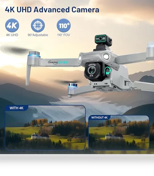 4K GPS Drone with LCD Screen — Drones, CANKETEC
