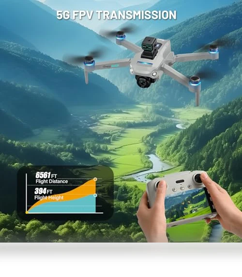 4K GPS Drone with LCD Screen — Drones, CANKETEC