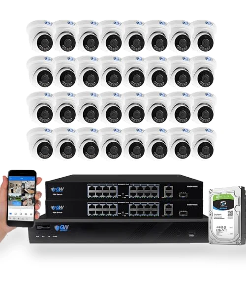 64 Channel NVR UltraHD 12MP 6K Security Camera System — Complete Surveillance Systems, GW Security