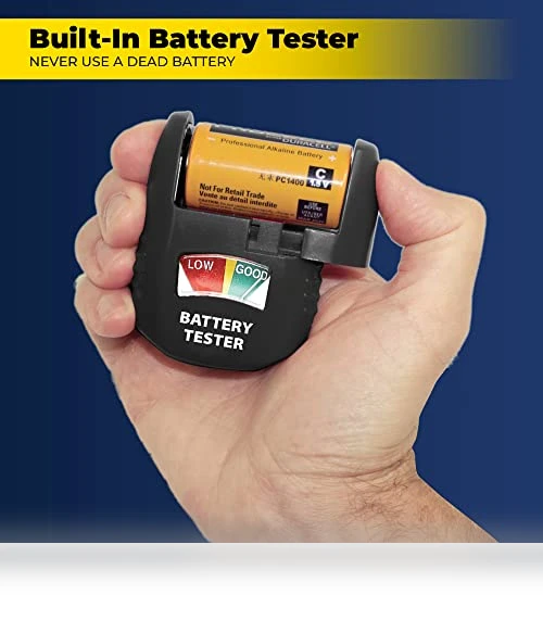Battery Organizer Storage Case with Tester — Holders, Ontel
