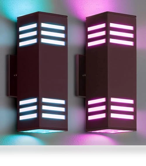 Color Changing Outdoor Wall Lights — Outdoor Wall Lighting, WISELUME