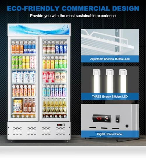 Commercial Beverage Refrigerator with Glass Door — Drink Coolers, ECEVT