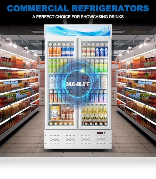 Commercial Beverage Refrigerator with Glass Door — Drink Coolers, ECEVT