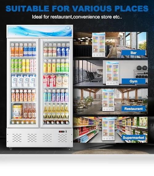 Commercial Beverage Refrigerator with Glass Door — Drink Coolers, ECEVT