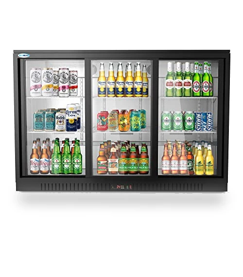 Commercial Refrigerator with Triple Sliding Door — Drink Coolers, KoolMore