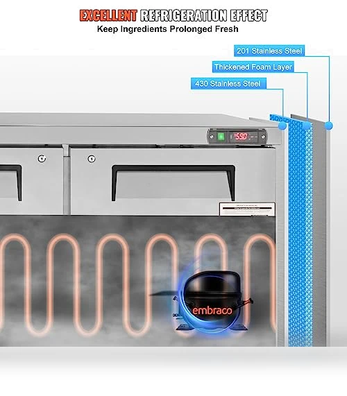 Commercial Refrigerator — Drink Coolers, VEVOR