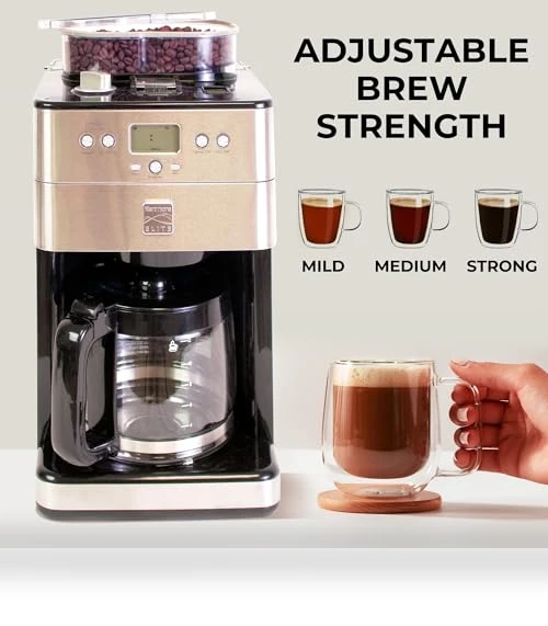 Elite Grind And Brew Coffee Maker — Electric Blade Coffee Grinders, Koolatron