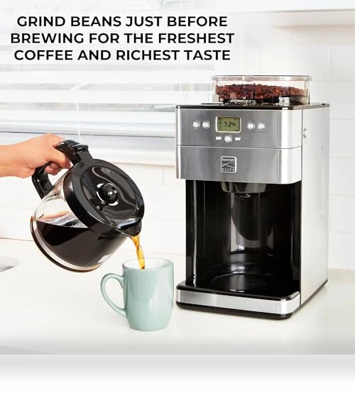 Elite Grind And Brew Coffee Maker — Electric Blade Coffee Grinders, Koolatron