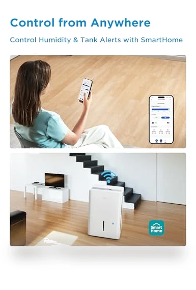 Energy Star Certified Dehumidifier — Air Moisture Control, Midea