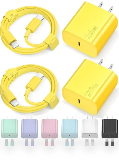 Fast Charging Type C Charger with 2 Pack 6FT Cable — Chargers, Shenzhen Dipinle Technology Co., Ltd