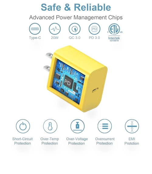 Fast Charging Type C Charger with 2 Pack 6FT Cable — Chargers, Shenzhen Dipinle Technology Co., Ltd