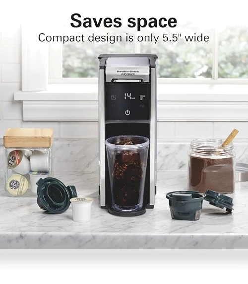 FlexBrew Advanced 4-in-1 Single Serve Hot & Iced Coffee Maker — Coffee Makers, Hamilton Beach