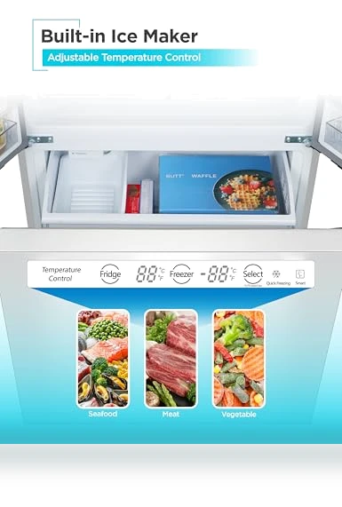 French Door Refrigerator with Built-in Ice Maker — Cooling Solutions, BLACK+DECKER