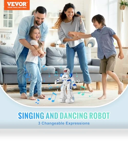Gesture Sensing Programmable Remote Control Smart Robot — Interactive Figures & Robots, VEVOR