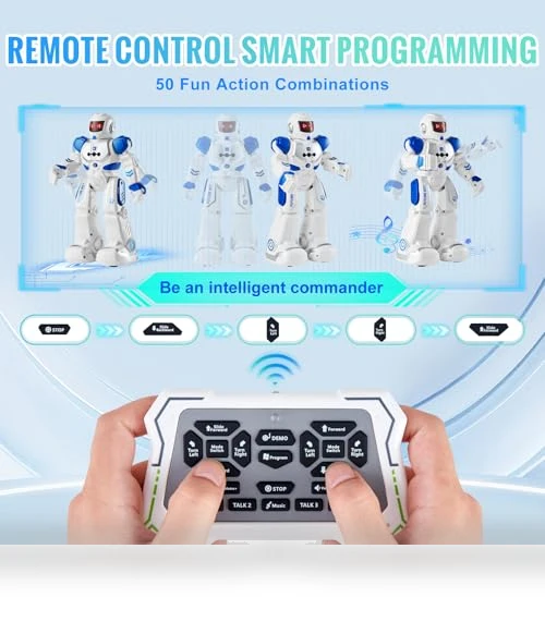 Gesture Sensing Programmable Remote Control Smart Robot — Interactive Figures & Robots, VEVOR