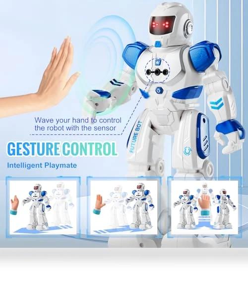 Gesture Sensing Programmable Remote Control Smart Robot — Interactive Figures & Robots, VEVOR