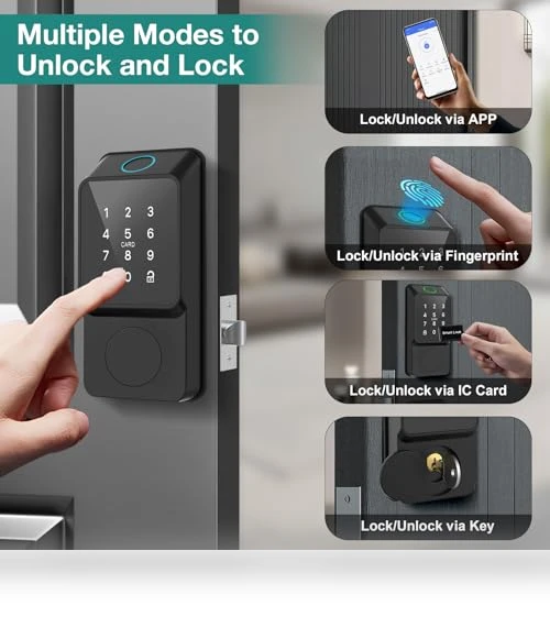 Keyless Entry Smart Door Lock — Biometric Security, Mutak