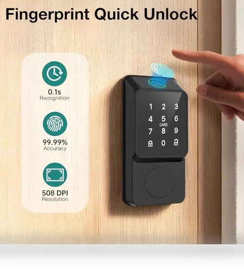 Keyless Entry Smart Door Lock — Biometric Security, Mutak