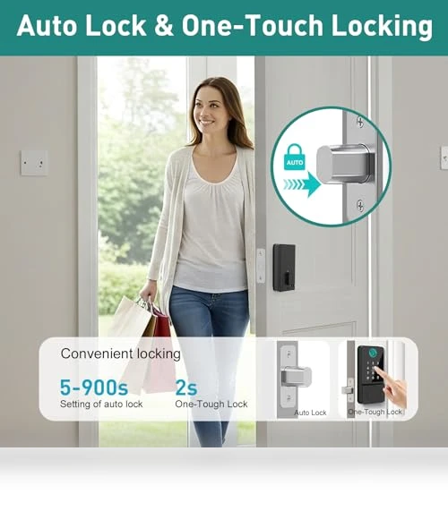 Keyless Entry Smart Door Lock — Biometric Security, Mutak