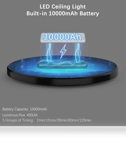 LED Ceiling Light with Motion Sensor — Overhead Lighting