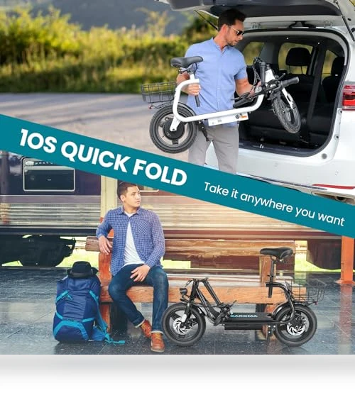 Peak 560W Electric Scooter with Seat — Push Scooters, Caroma