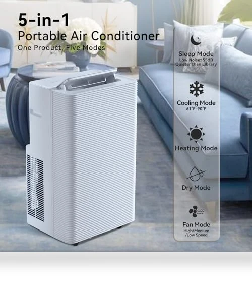 Portable Air Conditioner with Heat — Cooling Solutions, Aoxun