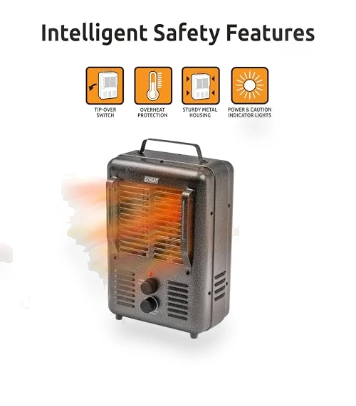 Portable Milkhouse Style Utility Space Heater — Portable Heating Solutions, EZ-HEAT