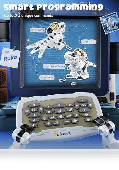 Remote Control Robot Dinosaur Toys for Kids — Interactive Figures & Robots, Ruko