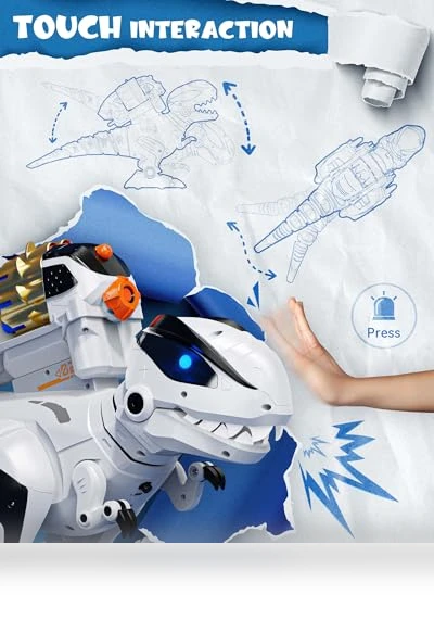 Remote Control Robot Dinosaur Toys for Kids — Interactive Figures & Robots, Ruko