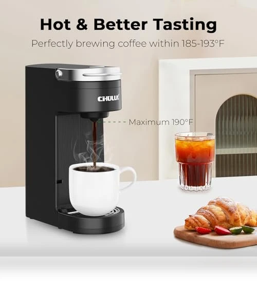 Slim Single Serve Coffee Maker — Brewing Excellence, CHULUX