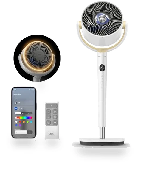 Smart Pedestal Fan with RGB Light — Ceiling Fans, Dreo