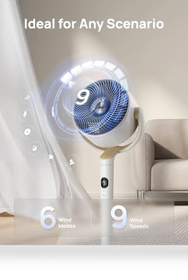 Smart Pedestal Fan with RGB Light — Ceiling Fans, Dreo