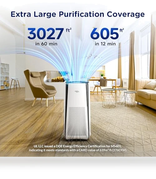 Smart WiFi Air Purifier for Large Rooms — Activated Carbon Air Purifiers, Membrane Solutions