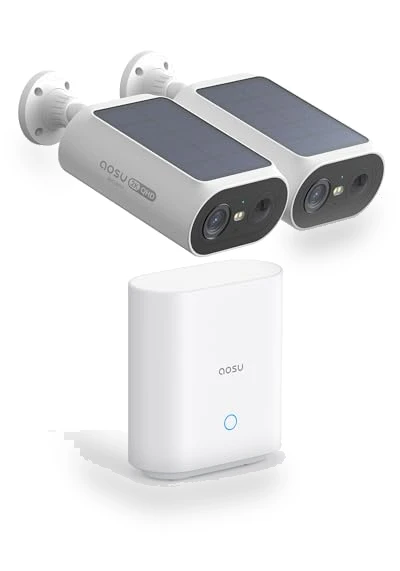 Solar Security Cameras Wireless Outdoor — Smart Home Security, AOSU