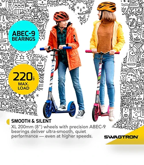 Titan Folding Commuter Kick Scooter — Push Scooters, Swagtron