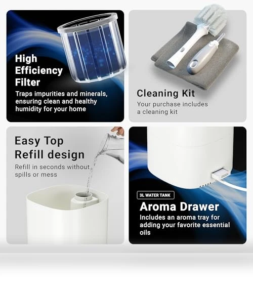 Ultrasonic Humidifier — Air Moisturizers, MIKO