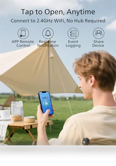 WiFi Deadbolt Smart Lock with Handle — Smart Home Hubs & Controllers, Philips