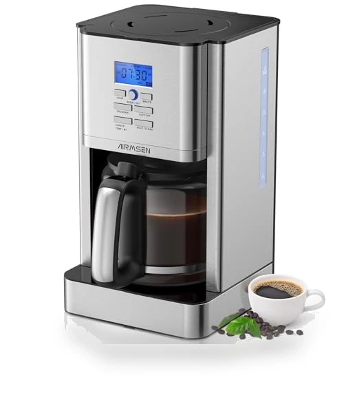 12-Cup Programmable Drip Coffee Maker — Coffee Makers, AIRMSEN