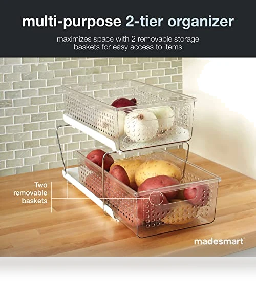 2 Tier Organizer — Storage Solutions, madesmart