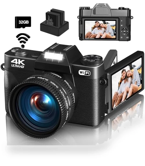 4K Digital Camera for Photography & Vlogging — Mirrorless Cameras, WIKICO