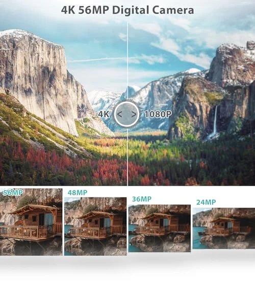 4K Digital Camera for Photography & Vlogging — Mirrorless Cameras, WIKICO
