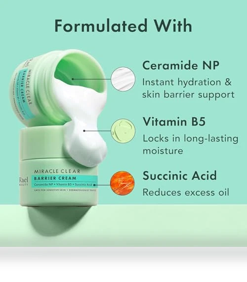 Face Moisturizer, Miracle Clear Barrier Cream — Beauty & Personal Care, Rael