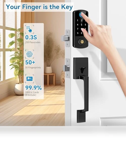 Fingerprint Smart Door Lock — Smart Home Security, BEBASIA