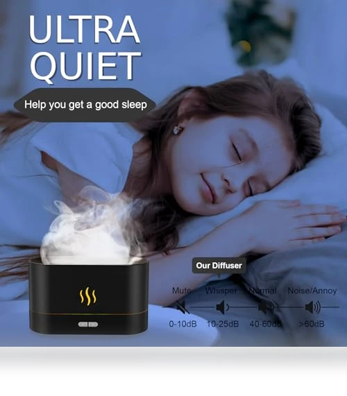 Flame Air Humidifier with Fire LED Light — Diffusers