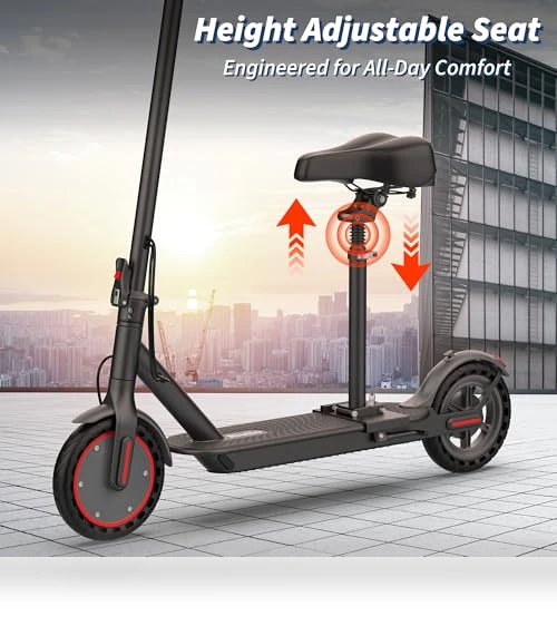 Folding Electric Scooter with Seat — Push Scooters, Riuiio