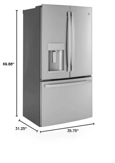 French Door Counter Depth Refrigerator — Mini Fridges, GE