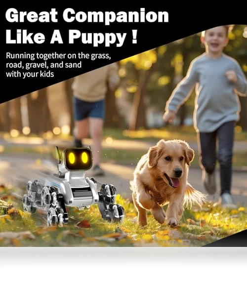 Gesture Sensing Stunt RC Robot Dog — Interactive Figures & Robots, BLF FUN