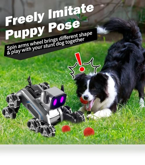 Gesture Sensing Stunt RC Robot Dog — Interactive Figures & Robots, BLF FUN