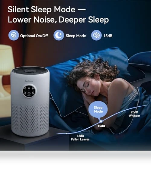 HEPA Air Purifier for Large Rooms — Activated Carbon Air Purifiers, Tailulu